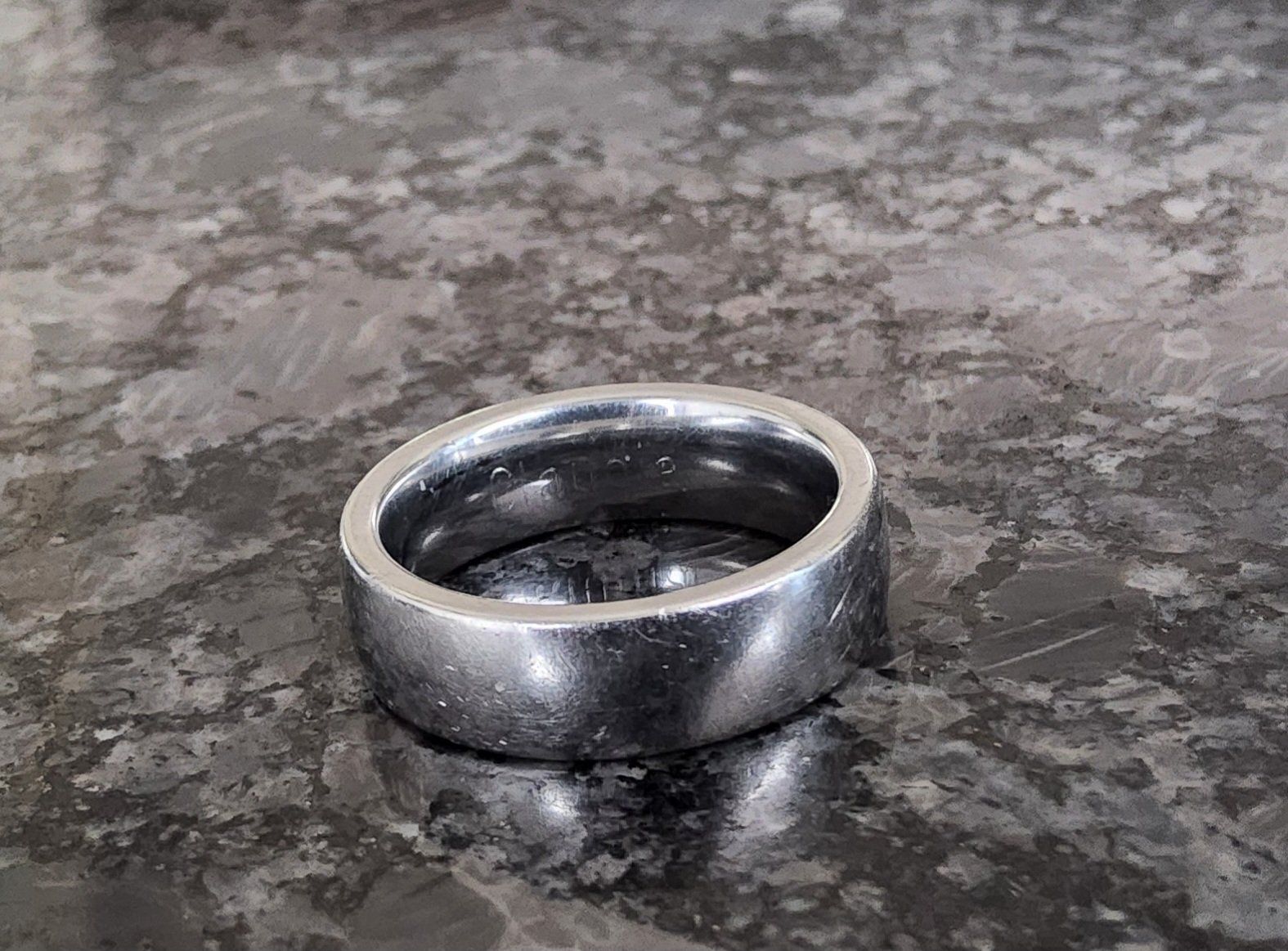 Anelli: Stilvoller Edelstahl Ring, Grösse 61 – Usato da Diegten venduto da ayla2009