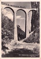 Rhätische Bahn // 1948 Landwasser Viadukt Filisur
