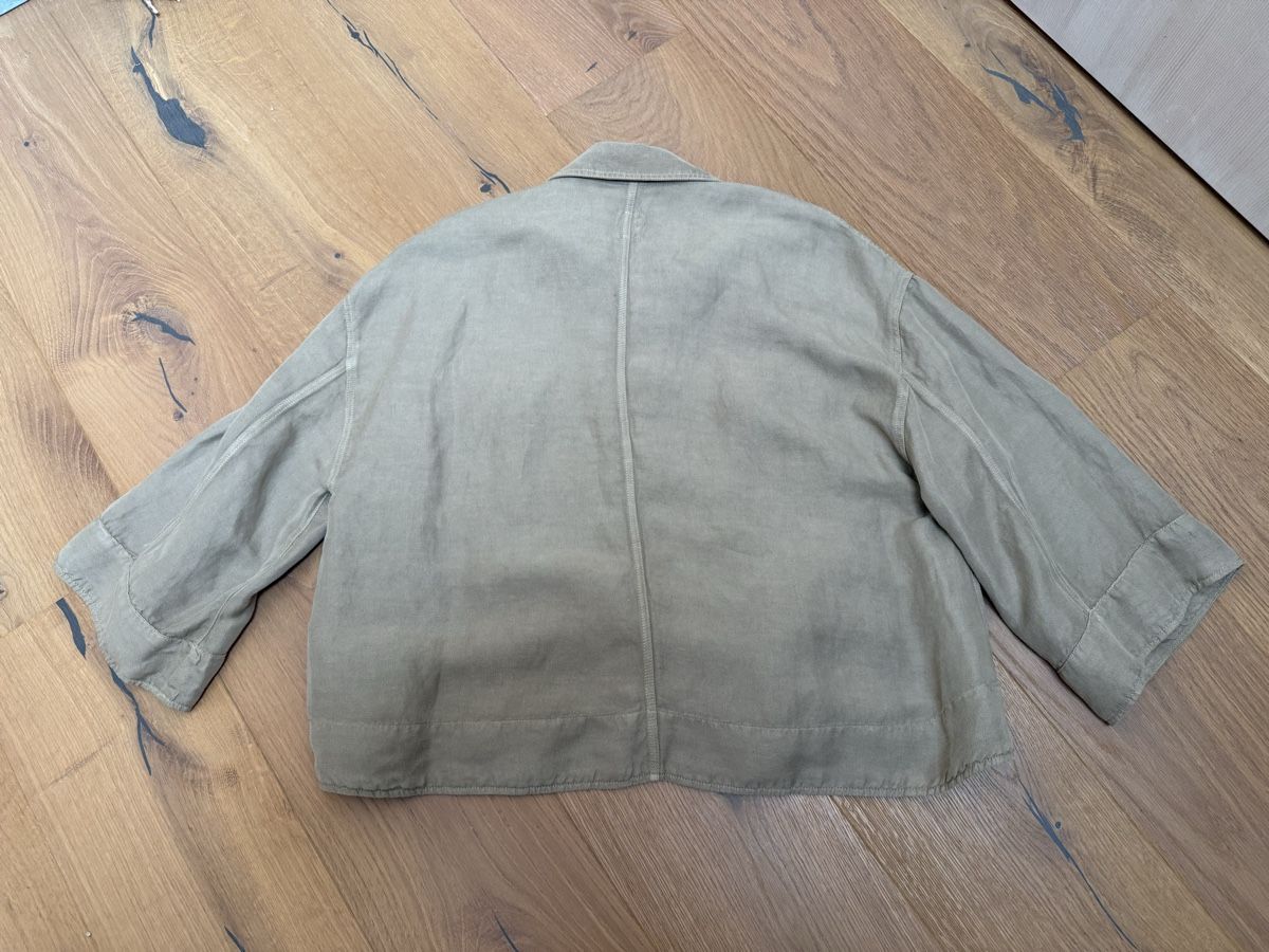 Giacche: Hemdblusen-Jacke, 120 Lino, Grösse S, beige – Nuovo (secondo la descrizione) da Lungern venduto da Blauhausfrau 4