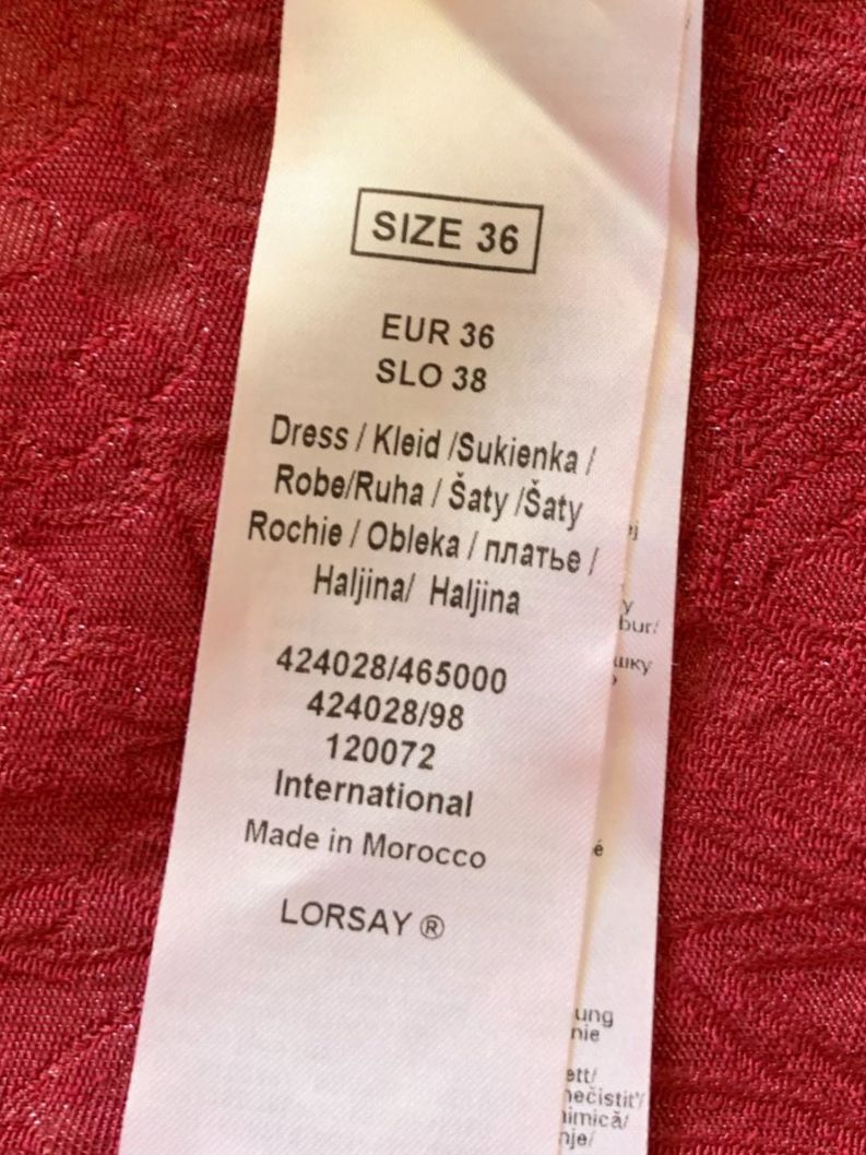 Orsay Kleider: Orsay Damen Kleid, Gr. 36, Bordeaux – Gebraucht aus Worb von farben20zauber 6
