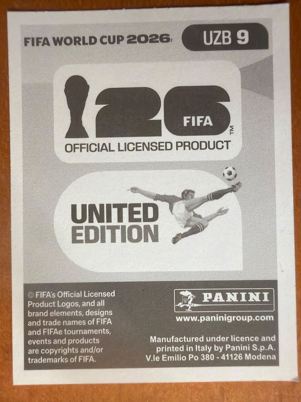Panini Carte collezionabili: Panini UZB9 – Nuovo (secondo la descrizione) da Susten venduto da Rechnun 1