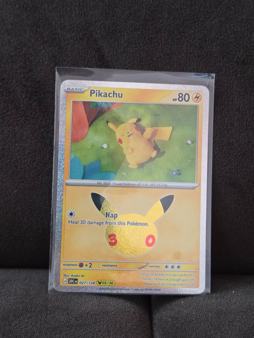 Pokémon Carte collezionabili: Pikachu 027/128 30th Celebration EN – Usato da Ballwil venduto da Saschaz18