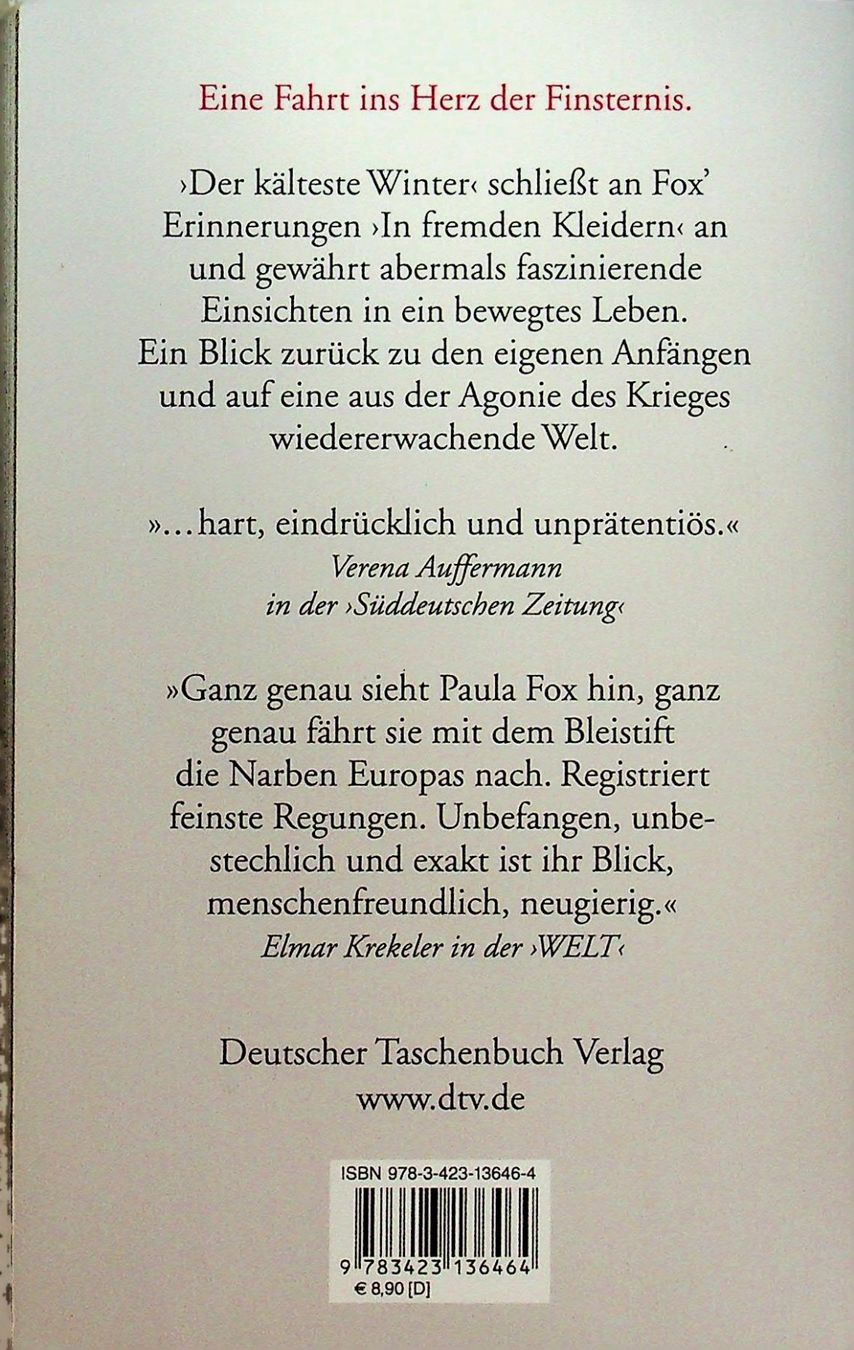 Libri: Paula Fox Der kälteste Winter  dtv  200'8 – Usato da Reitnau venduto da Zaomir 1