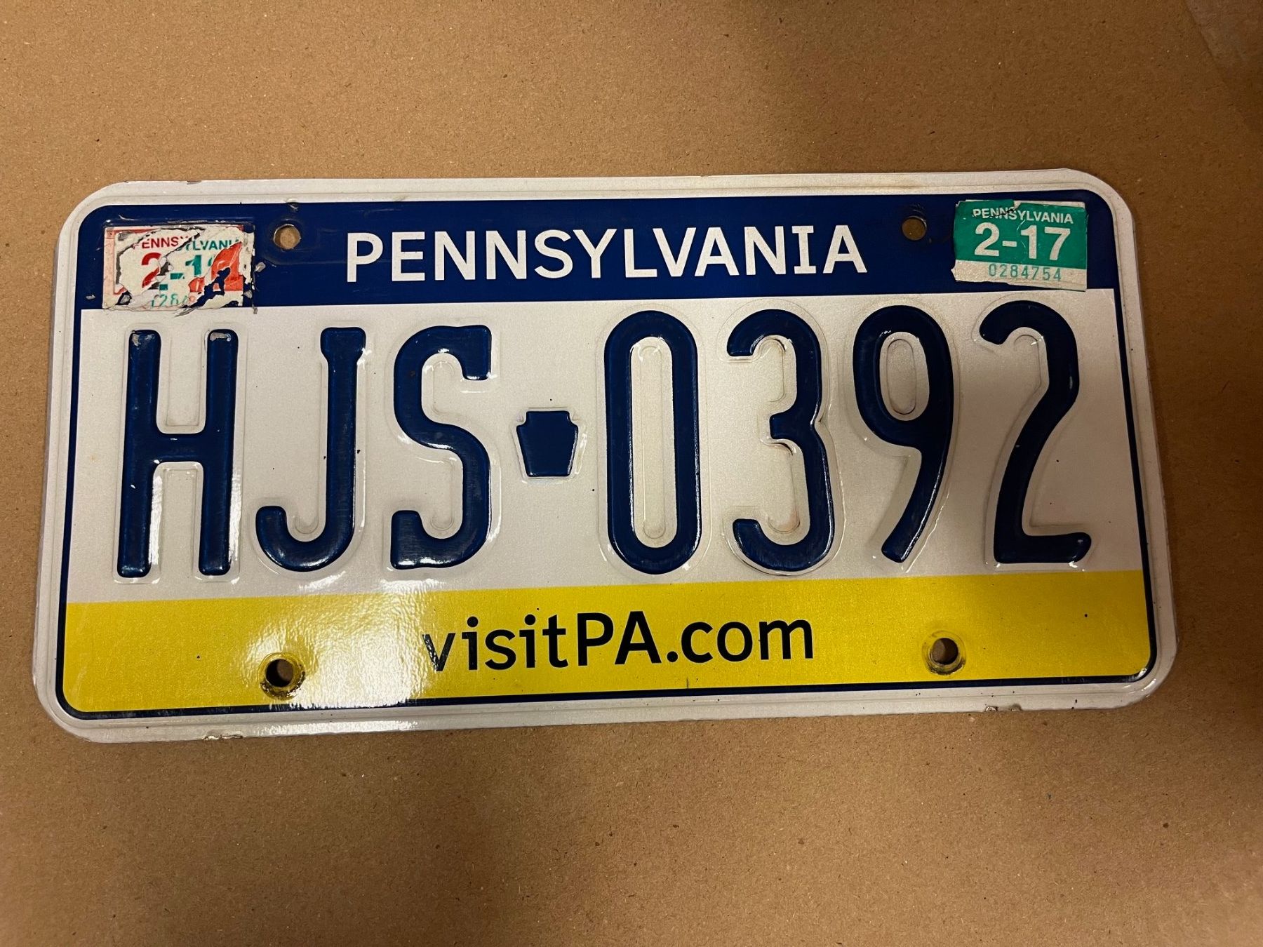 Schilder: Plaque américaine - Pennsylvanie – Gebraucht aus Matran von Bridge-Mania
