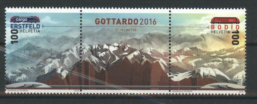 Tutti i francobolli: 2016, Sondermarken Gottardo ** – Nuovo (secondo la descrizione) da Willisau venduto da Vollstempel