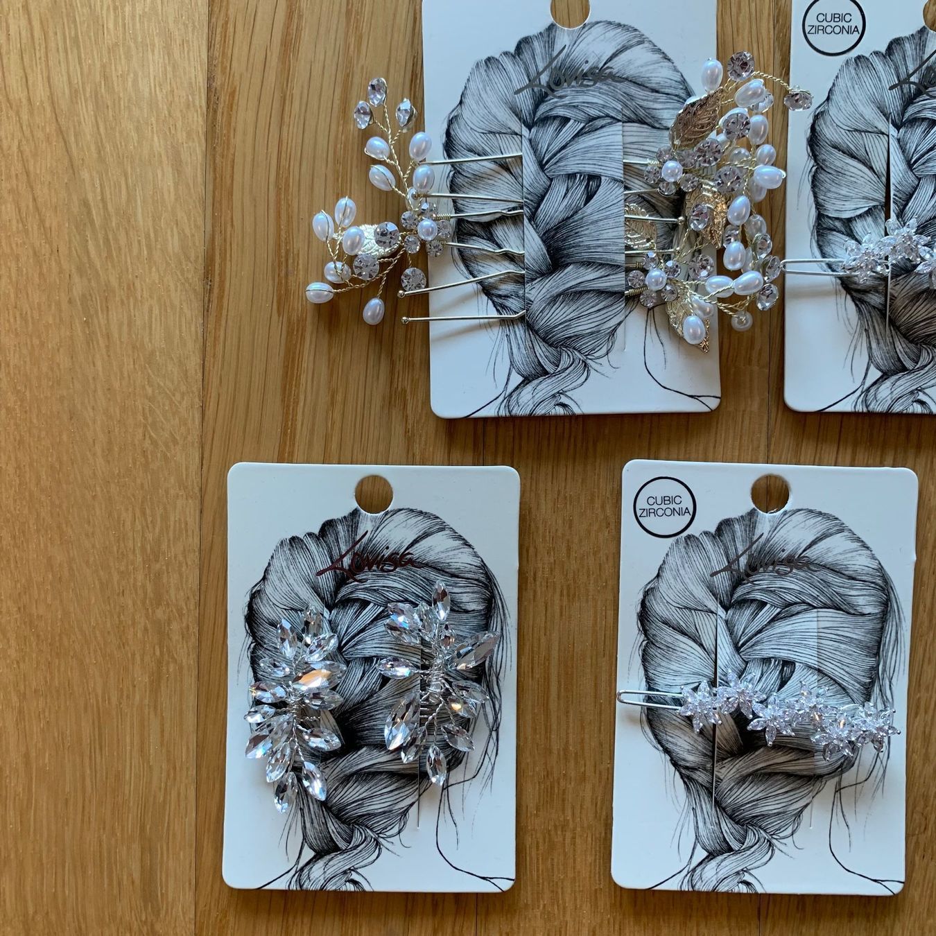 Accessori per capelli: Hochzeit Haarklammern - Haarschmuck 5x – Nuovo e nell'imballaggio originale da Ittigen venduto da Fabulous_Fab1 1