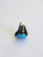 Bague en argent, Turquoise, taille 62