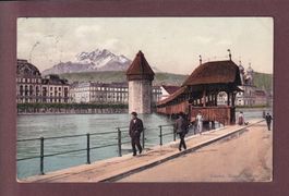 LUZERN - Kapellbrücke - 1911