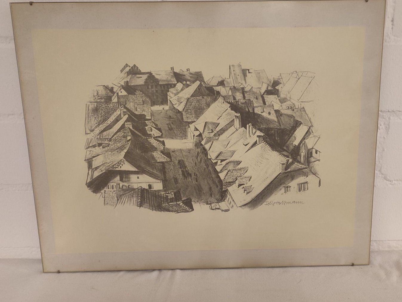 Foto & Immagini: Wunderschönes altes Bild Felix Hoffmann AARAU 2 – Usato da Gelterkinden venduto da MYSTOREFORYOU4460ART