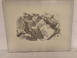 Wunderschönes altes Bild Felix Hoffmann AARAU 2