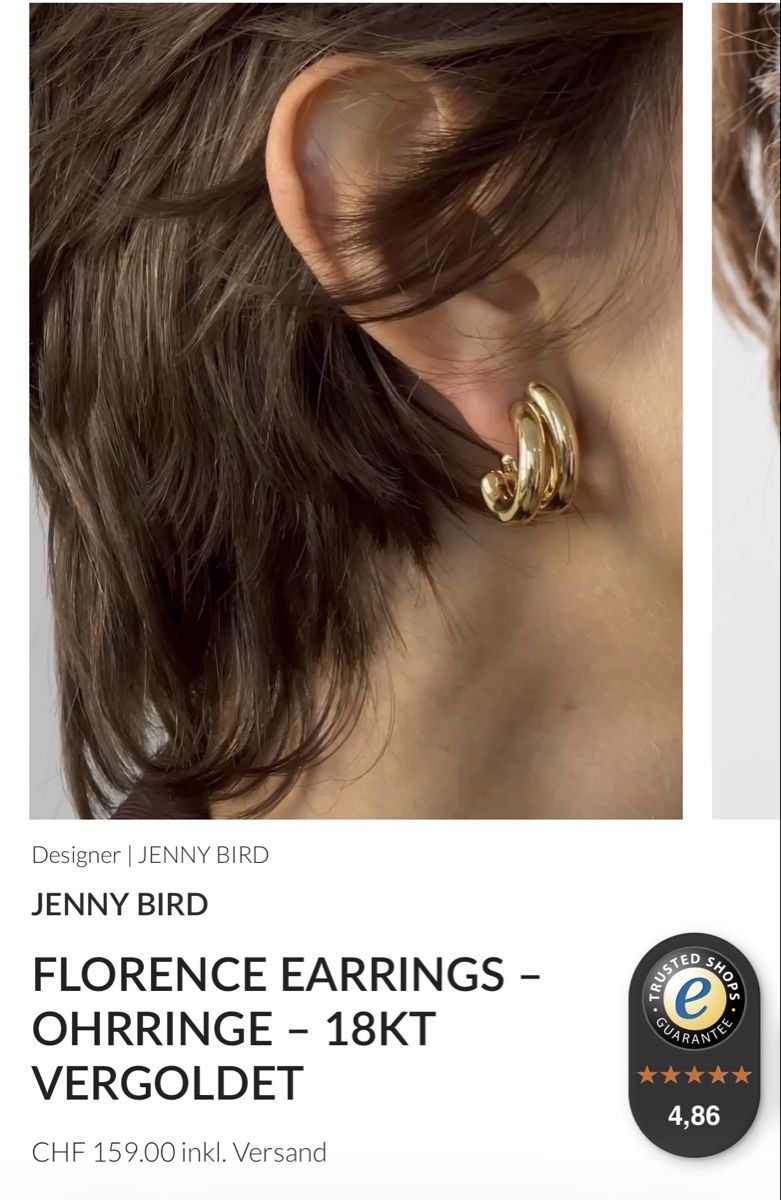 Boucles d'oreille: Creolen Jenny Bird – Neuf (Voir description) à Humlikon par Markenmaus 2