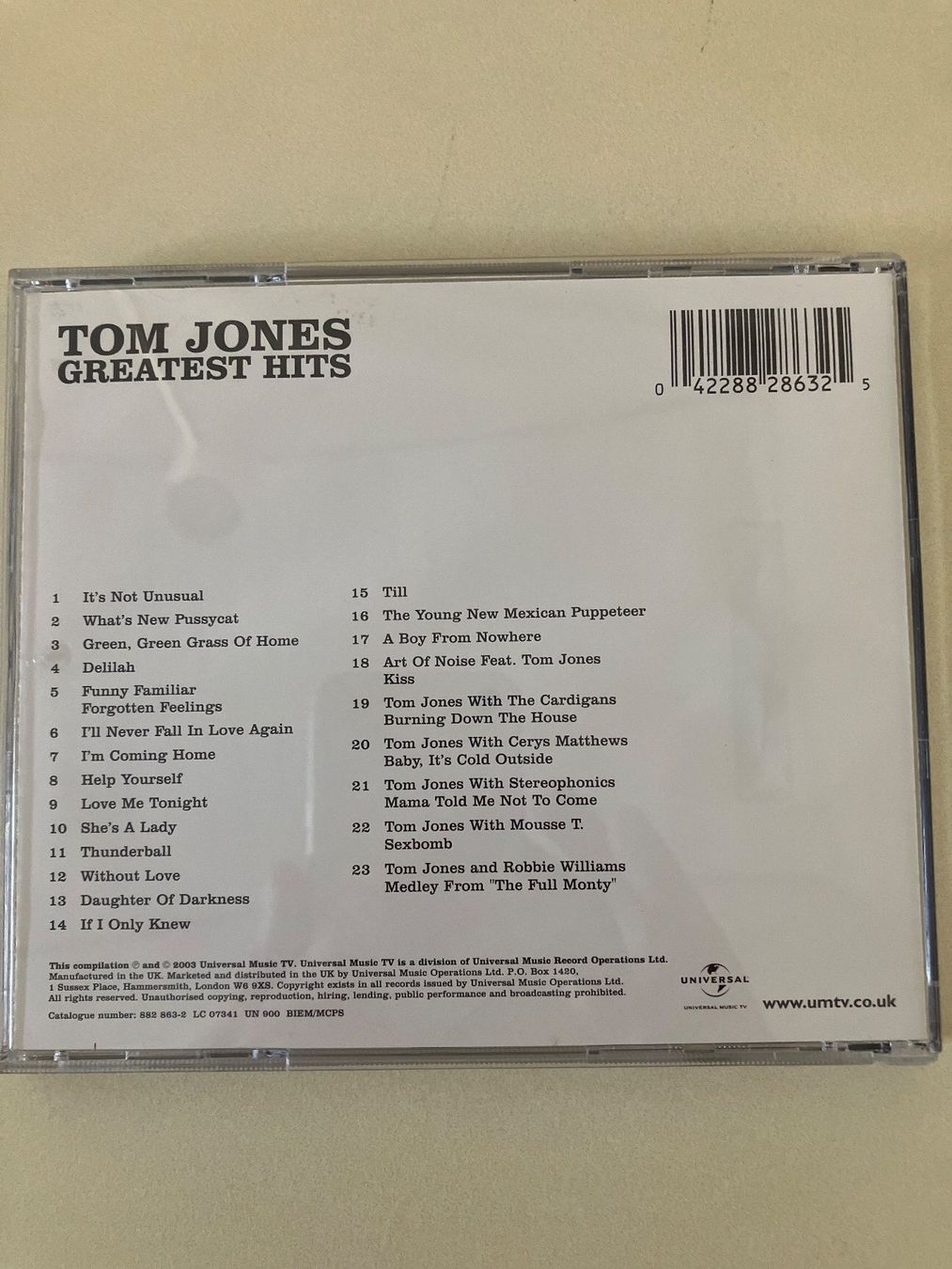 CDs: Tom Jones - Greatest Hits – Gebraucht aus Rüti ZH von Ochello 1