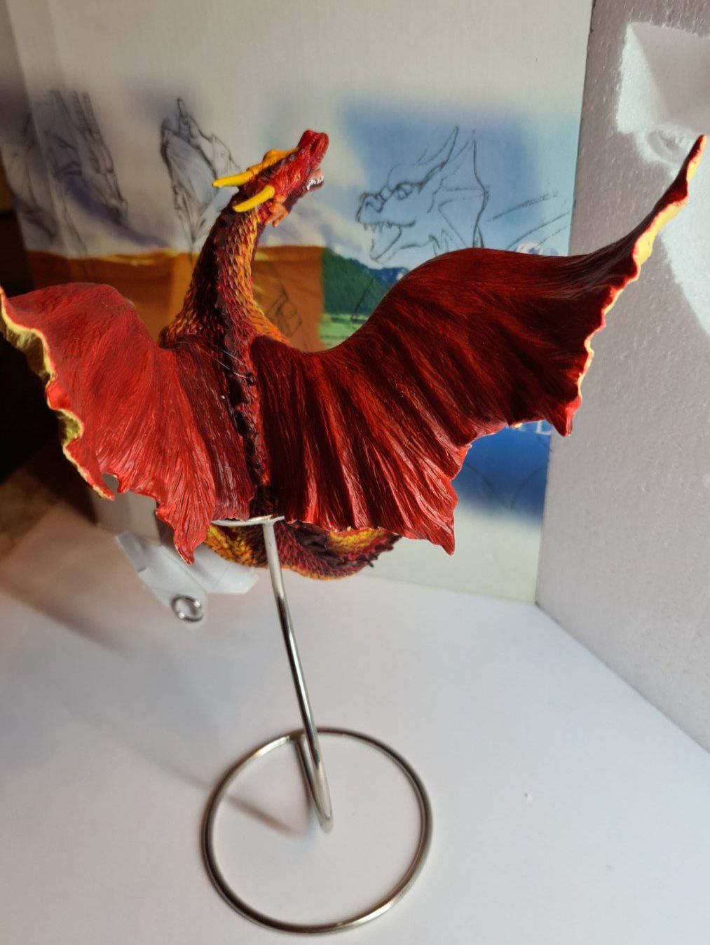 Statuette: The Tudor Mint, fliegender Roter Drache – Usato da Aesch BL venduto da pri_fp8t 5