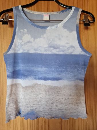 Tanktop Wolken Meer Strand BELDONA, Gr. S/M