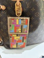 Fendi Phone Case - Beige Leather, Excellent Condition!