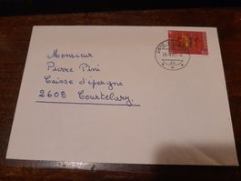 Lettre ancienne avec timbre suisse - Villeret 28.6.82