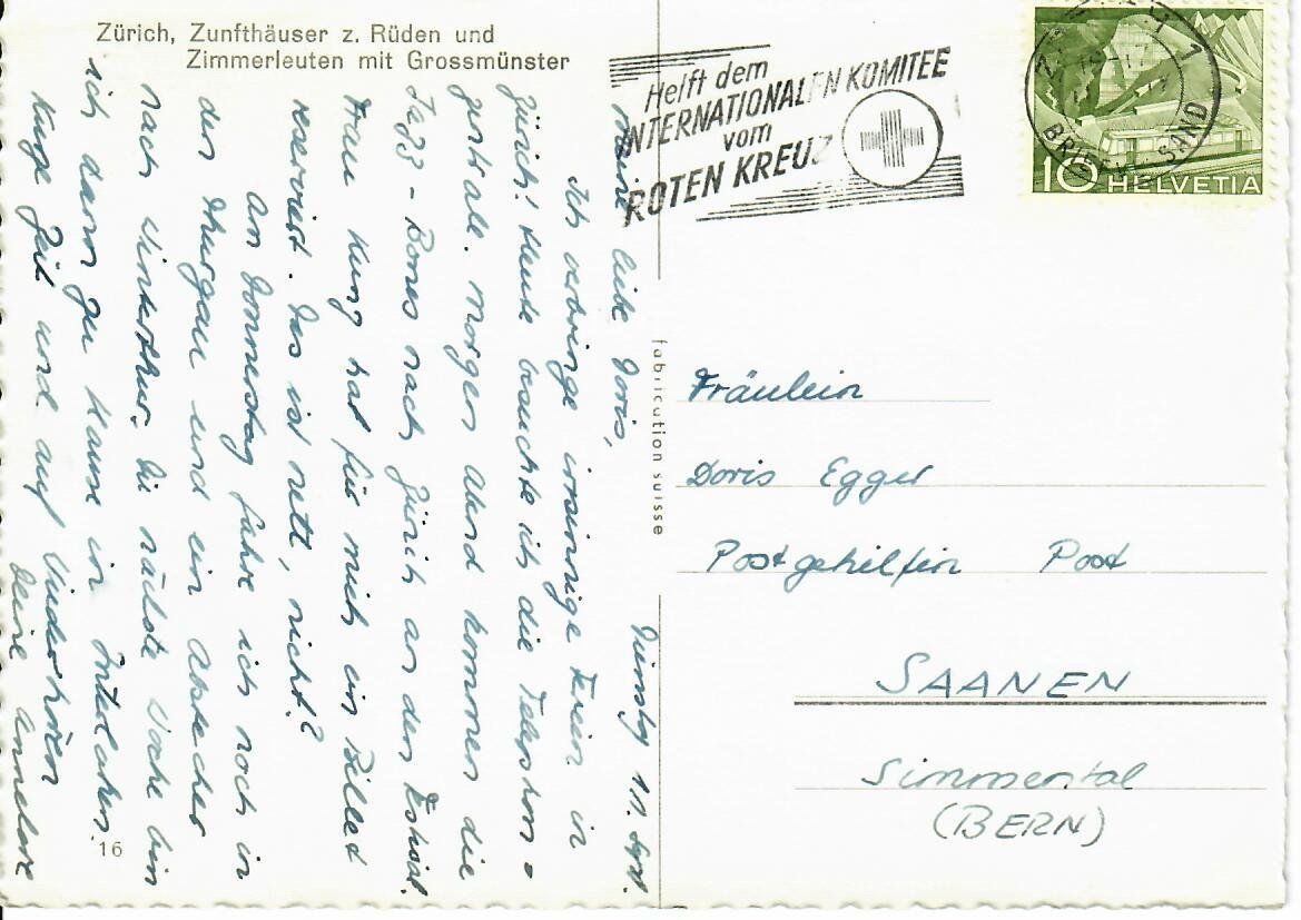Cartoline postali: Zürich - Zunfthäuser – Usato da Hochdorf venduto da Ziegel-16 1
