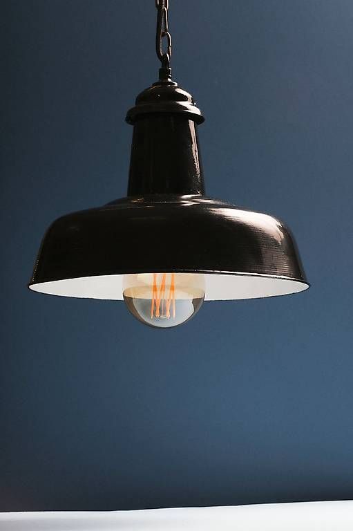 Lampade: Vintage Hängelampe Industrielook Schwarz – Usato da Zürich venduto da Iris_Rohr