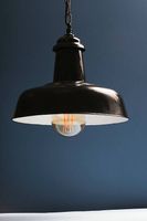 Vintage Hängelampe Industrielook Schwarz