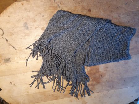 Winterschal grau