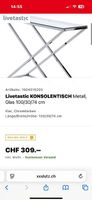 Konsolentisch Metal Glas