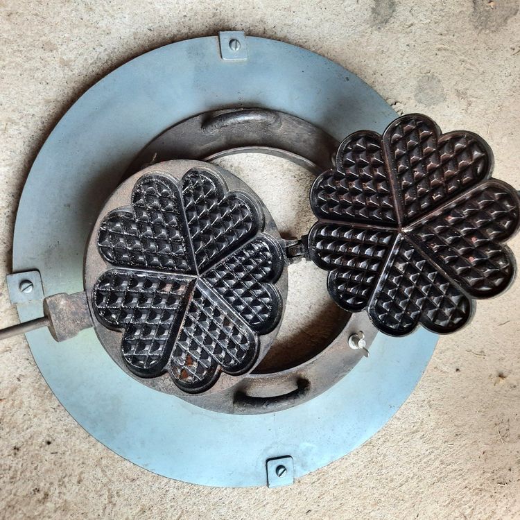 Waffeleisen mit Aufsatz zu Grill Feuerstelle Feuerschale Kaufen auf