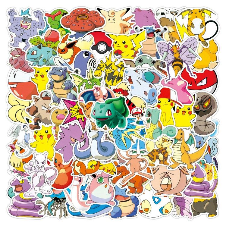 Sticker: 50 stk. Aufkleber Pokemon – Nuovo e nell'imballaggio originale da Uerkheim venduto da Kaufoption 1