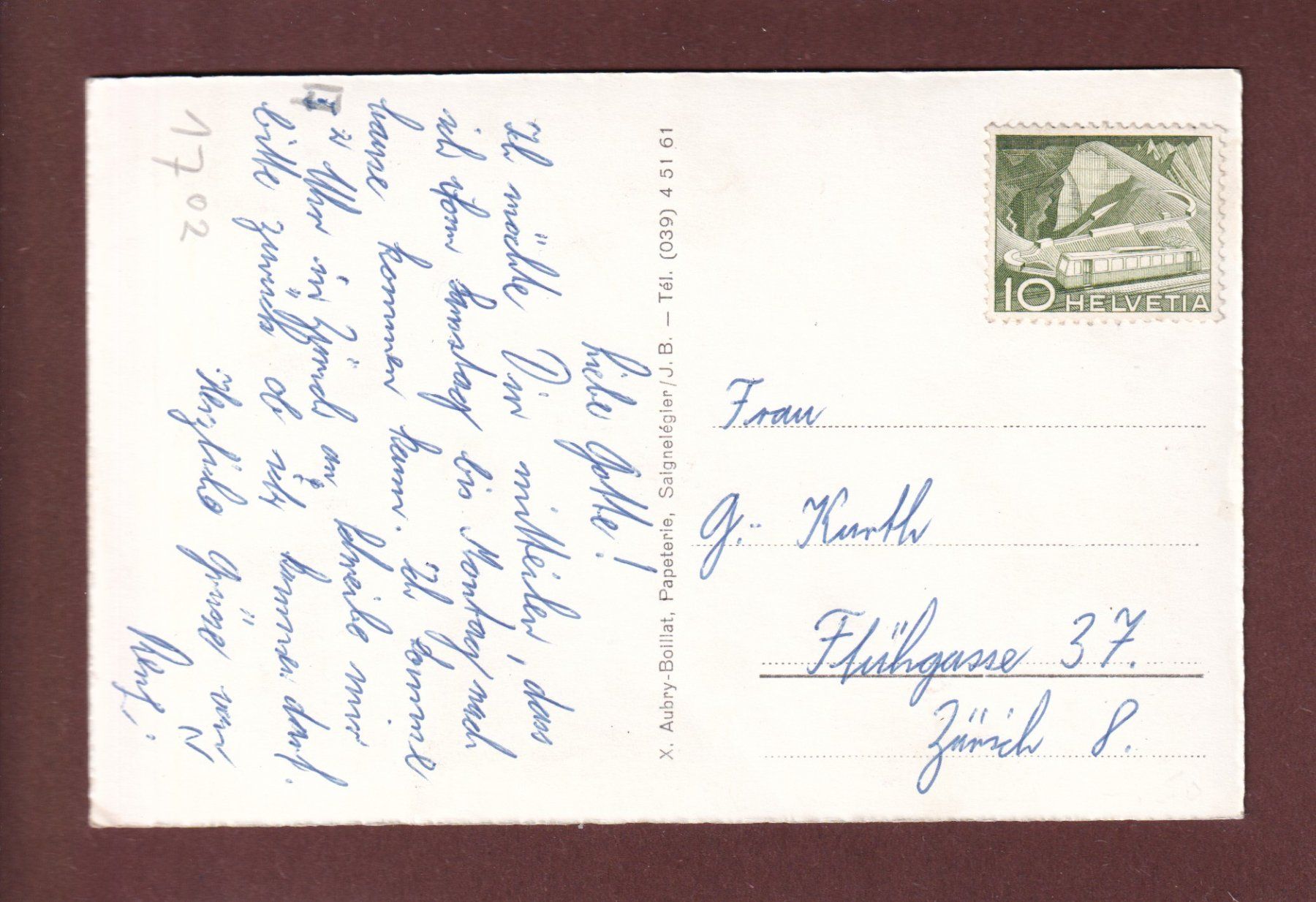 Cartoline postali: FRANCHES MONTAGNES - Etalon – Usato da Pully venduto da nicecards-shop 1