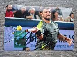 Autogrammkarte Stanislas/Stan Wawrinka Originalunterschrift