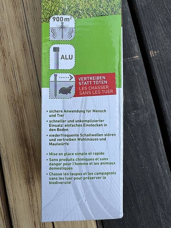 Sonstiges für Haushalt & Wohnen: Wühlmaus- & Maulwurf-Vertreiber – Gebraucht aus Eglisau von nicob03 2