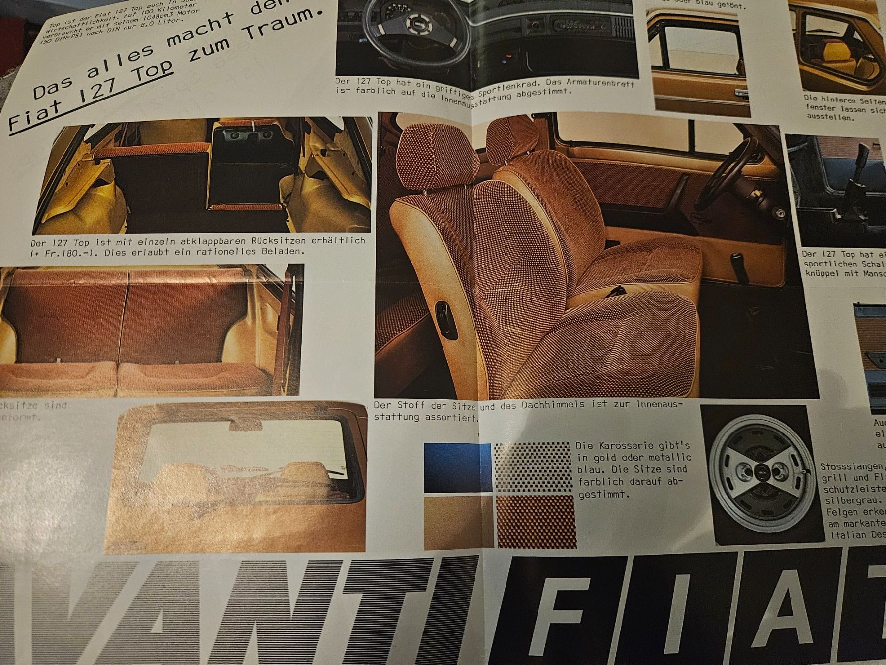 Fiat Documenti: Fiat 127 Top  Prospekt ca 1980  xb – Usato da Flawil venduto da sr1_f6st 1
