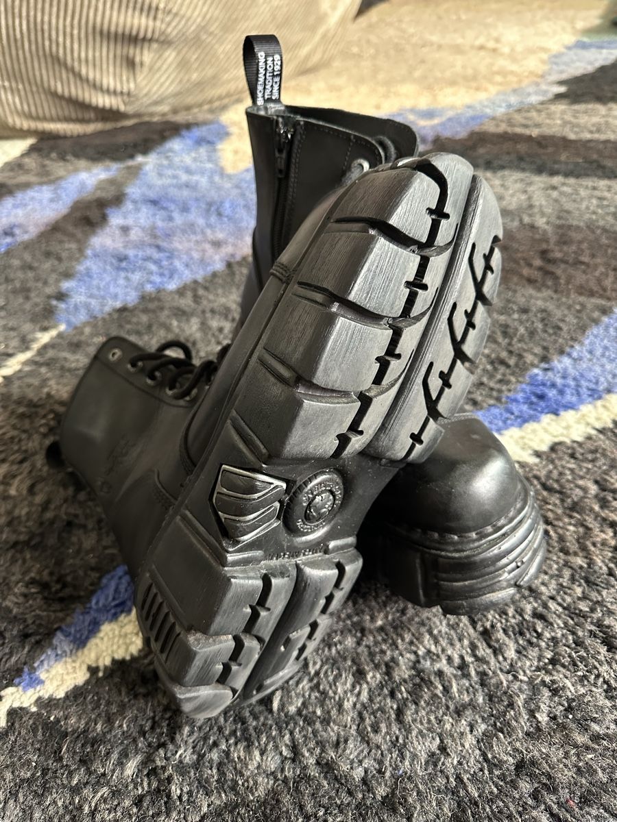 Scarpe da uomo: New Rock Boots, einmal getragen – Nuovo (secondo la descrizione) da Zürich venduto da meyer_meyer 1