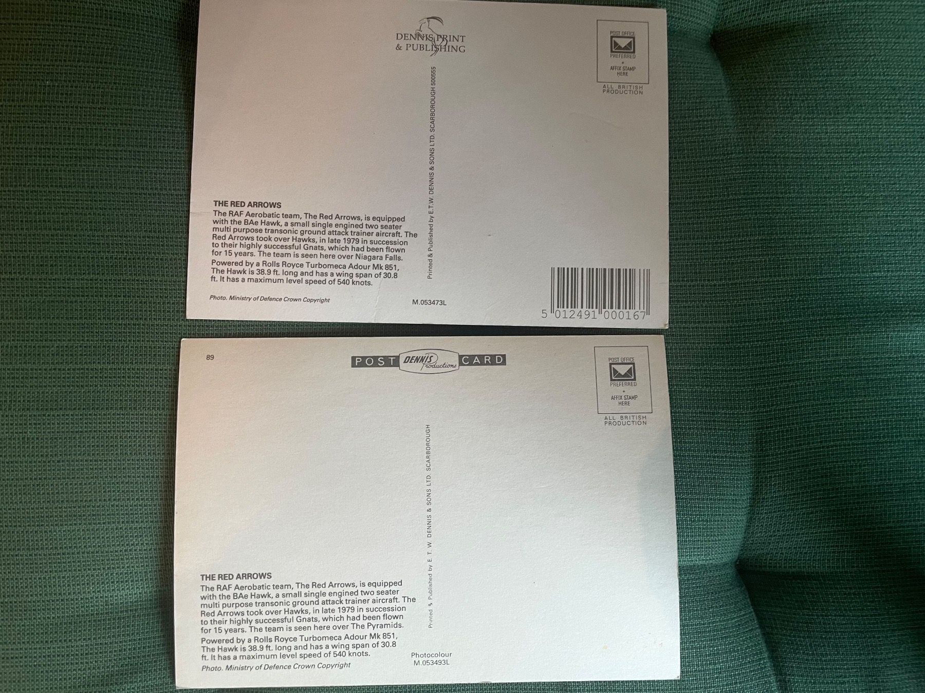 Cartoline postali: 2 Postkarten ( Militär )THE RED ARROWS – Nuovo (secondo la descrizione) da Wohlen AG venduto da NincoA-Z 1