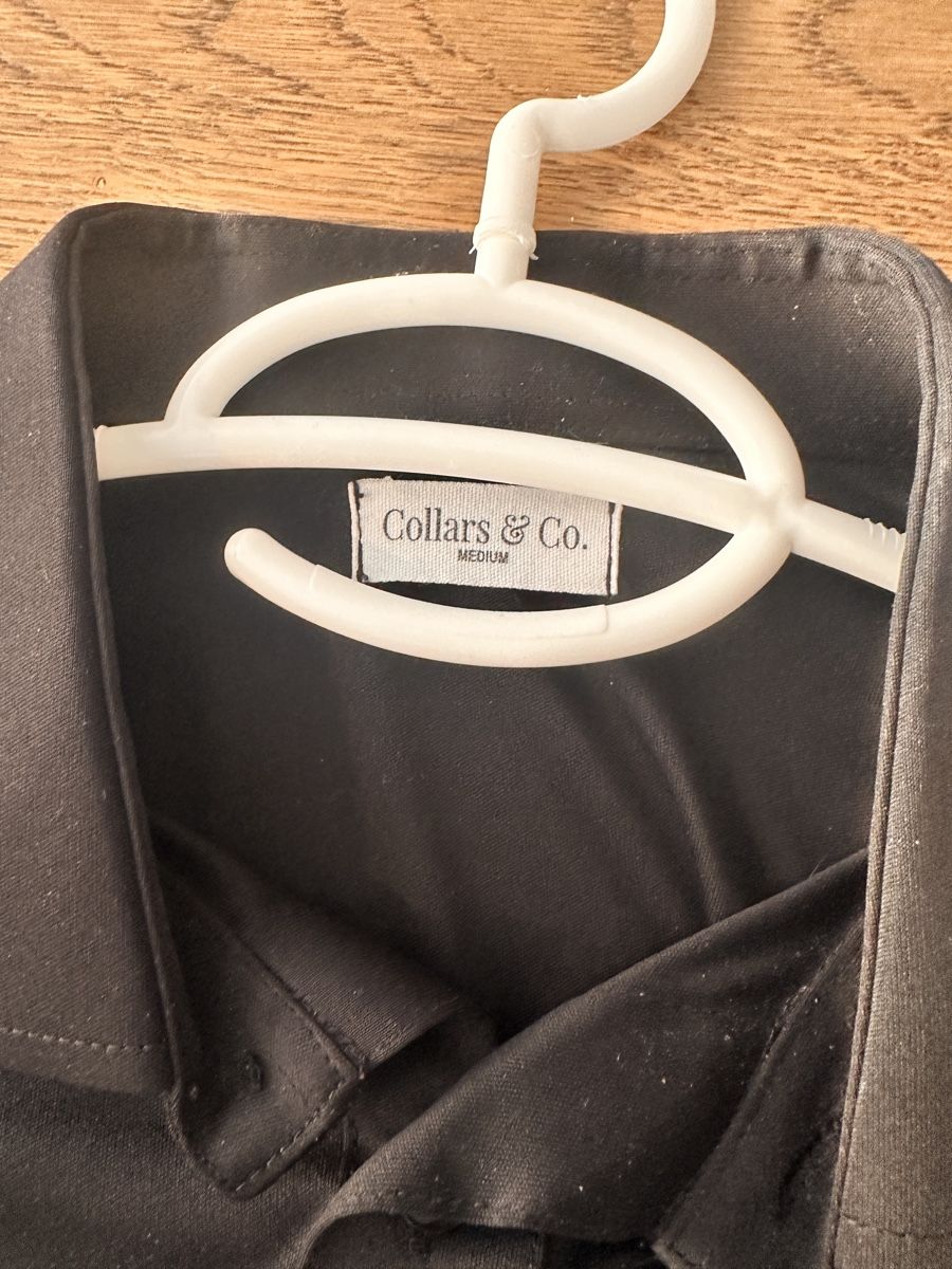 Camicie: Collars & Co. Men's Button-Up Shirt - Size Medium - Black – Usato da Gattikon venduto da 386ComicEmpire 1