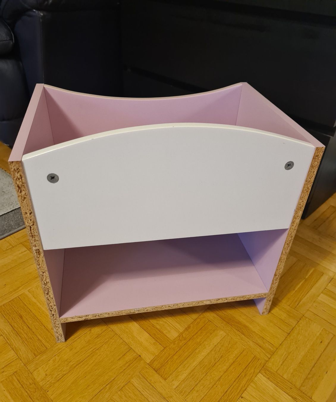 Comodini: Rosa Nachttisch mit Sternenmuster - Kinderzimmer Möbel – Nuovo (secondo la descrizione) da Biel/Bienne venduto da KatarinaFilip 2