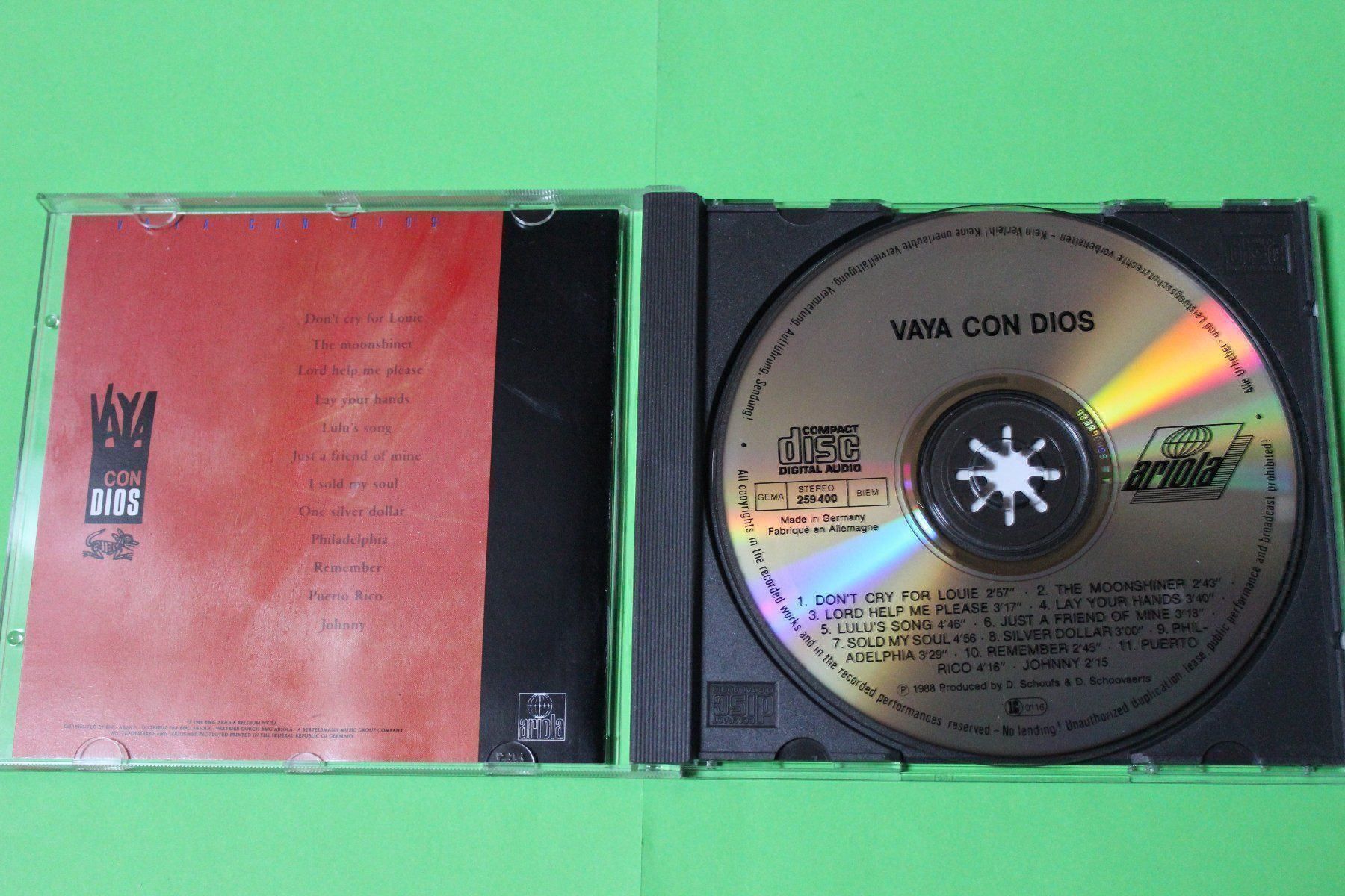 CD: VAYA CON DIOS - VAYA CON DIOS CD 1988 – Usato da Tübach venduto da JamesStone 2