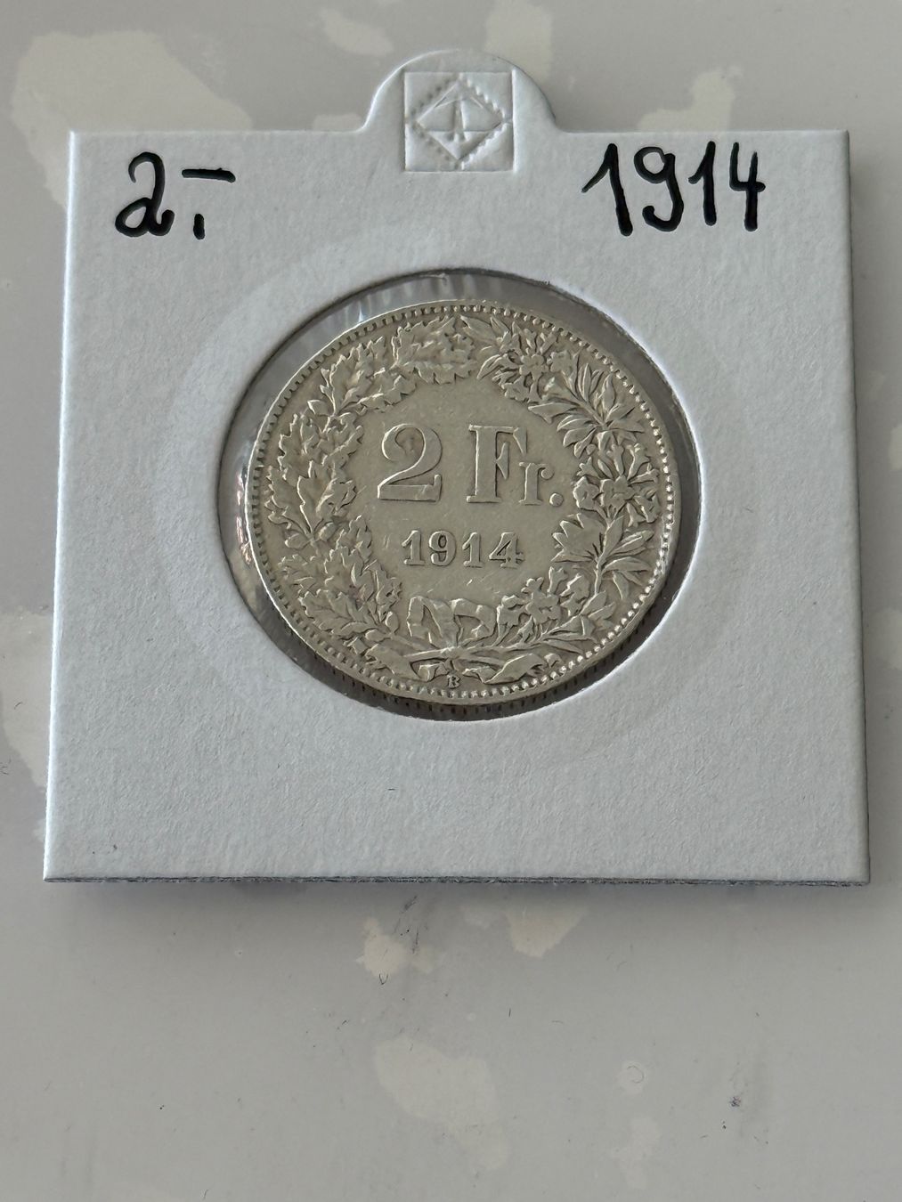 Tutti le monete: 2 Franken 1914  Rar – Usato da Wallisellen venduto da SWISS_SILVER1 1