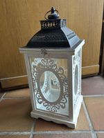 Dekorative Laterne aus Holz & Metall Vintage Stil