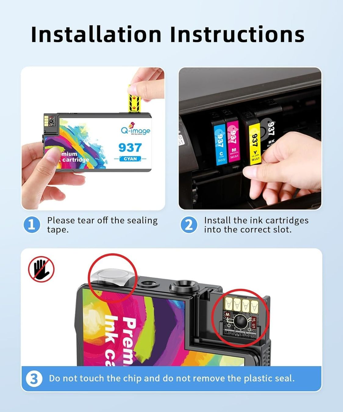 Hewlett Packard Cartucce per stampanti & toner: HP 937XL Druckerpatronen 4er-Set mit Chip Q-image – Nuovo e nell'imballaggio originale da Suhr venduto da SchnapperCH 3