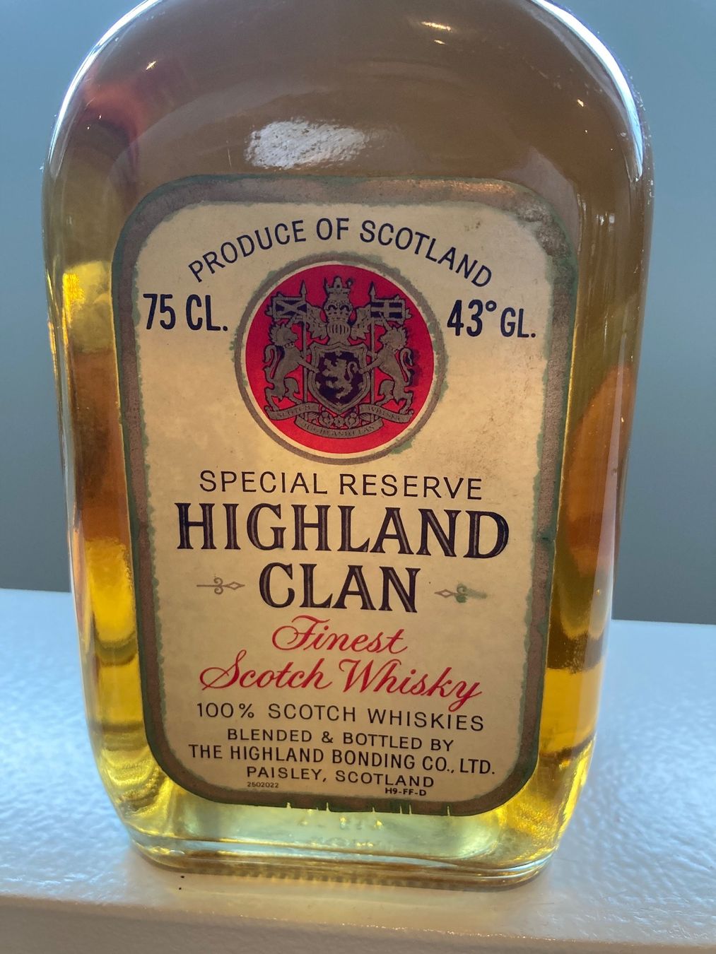 Spirituosen: Highland Clan Whisky von ca 1990 – Neu (gemäss Beschreibung) aus Roggwil BE von Maui2000 1