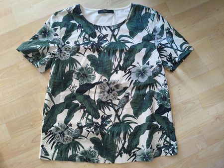 T-Shirt Weekend MaxMara mit Pflanzenmuster 38