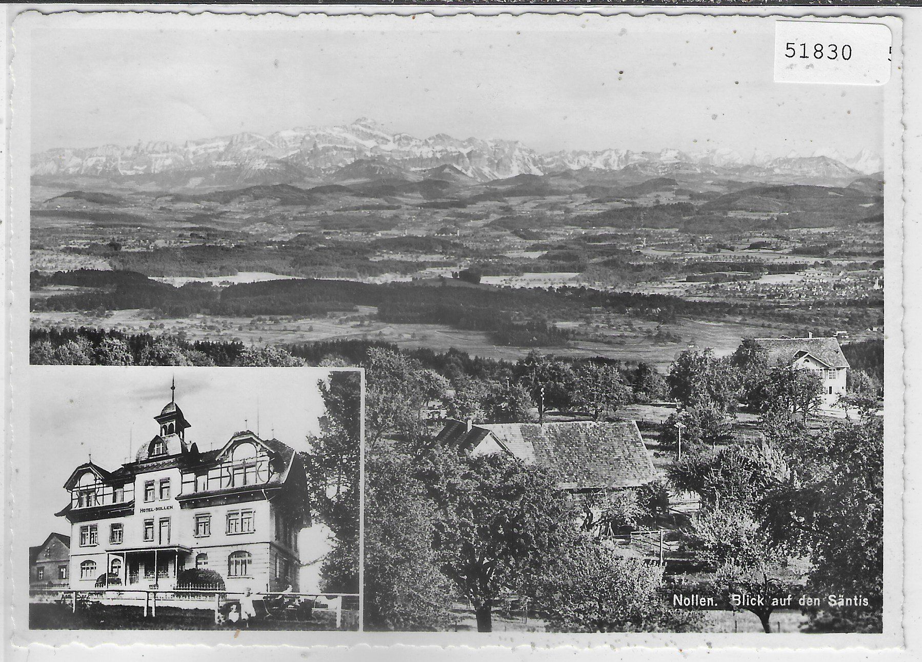 Ansichtskarten: Hotel Nollen - Blick auf den Säntis – Gebraucht aus Ettingen von Kartenplanet