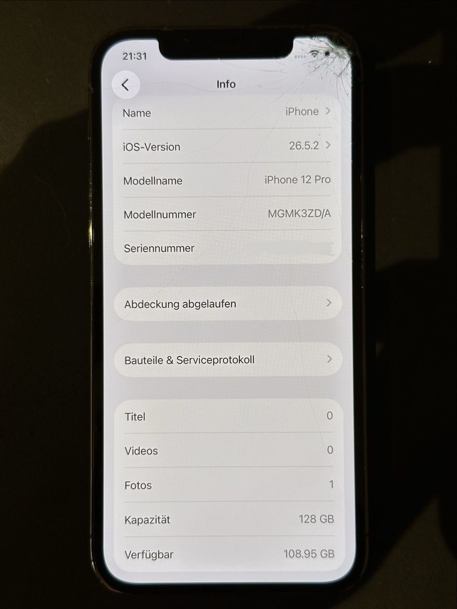 Apple Portables: Apple iPhone 12 Pro 128 GB Graphite / Schwarz – D'occasion à Seuzach par zh1989 5