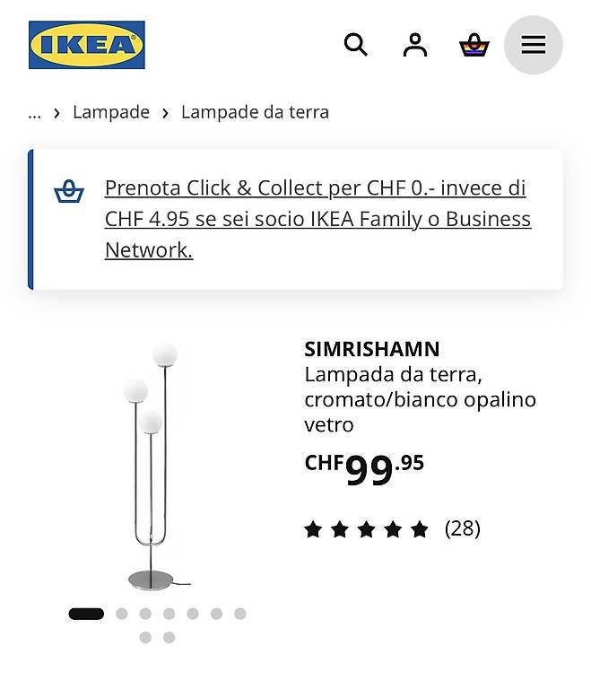 Ikea Lampen: Lampada da terra – Gebraucht aus Minusio von gra_t9m8 2