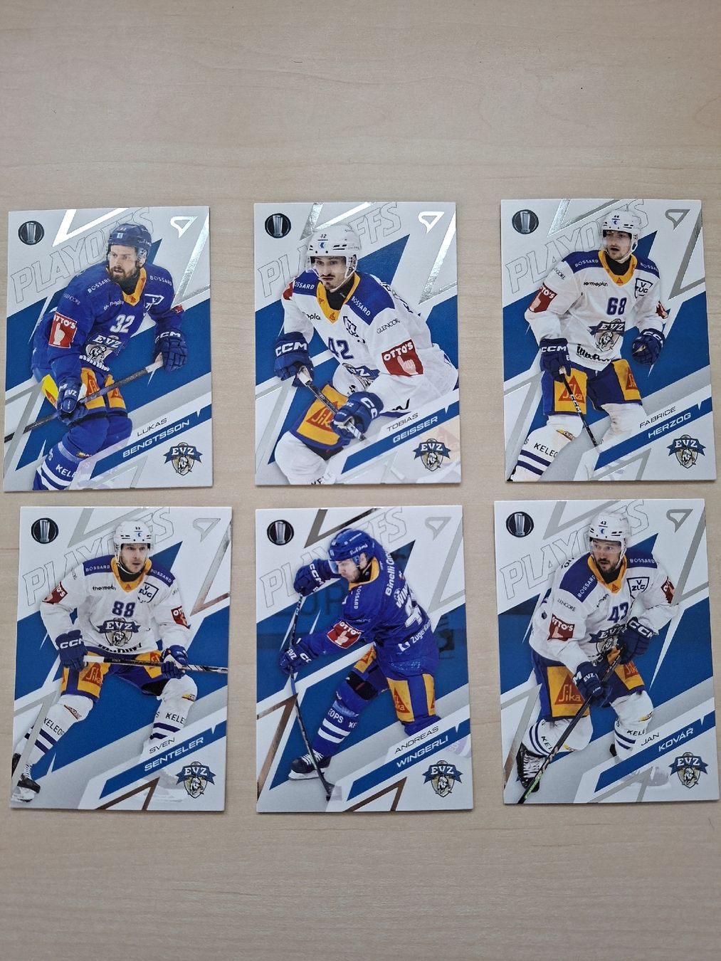 Sportzoo Cartes à collectionner: 6 cartes Base Playoff EVZ – Neuf (Voir description) à Lentigny par BaechlerJ
