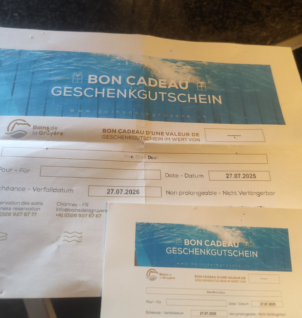 Buoni: bon cadeau – Nuovo e nell'imballaggio originale da Fribourg venduto da cbu_q7ck