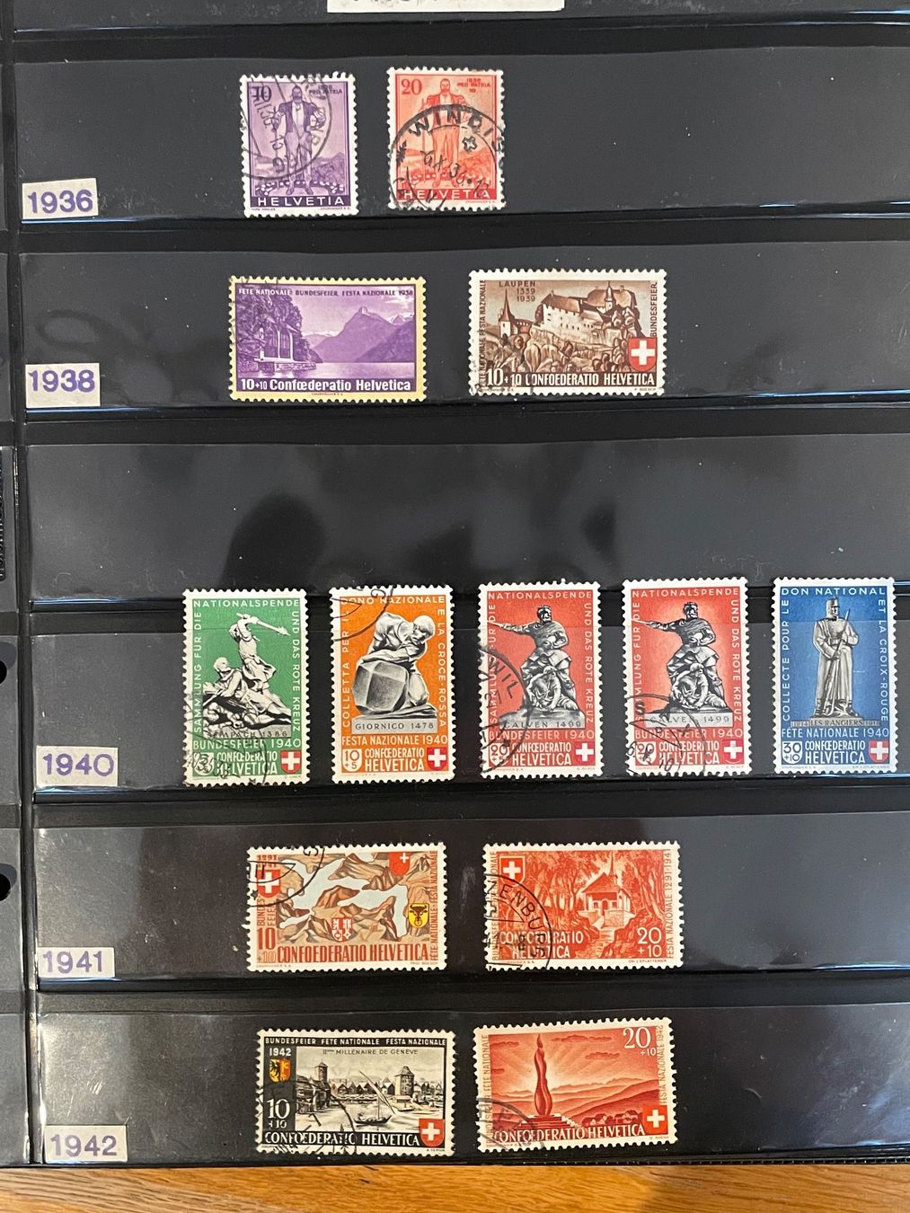 Tutti i francobolli: Pro Patria Schweizer Briefmarken – Usato da Kräiligen venduto da MonteBerna