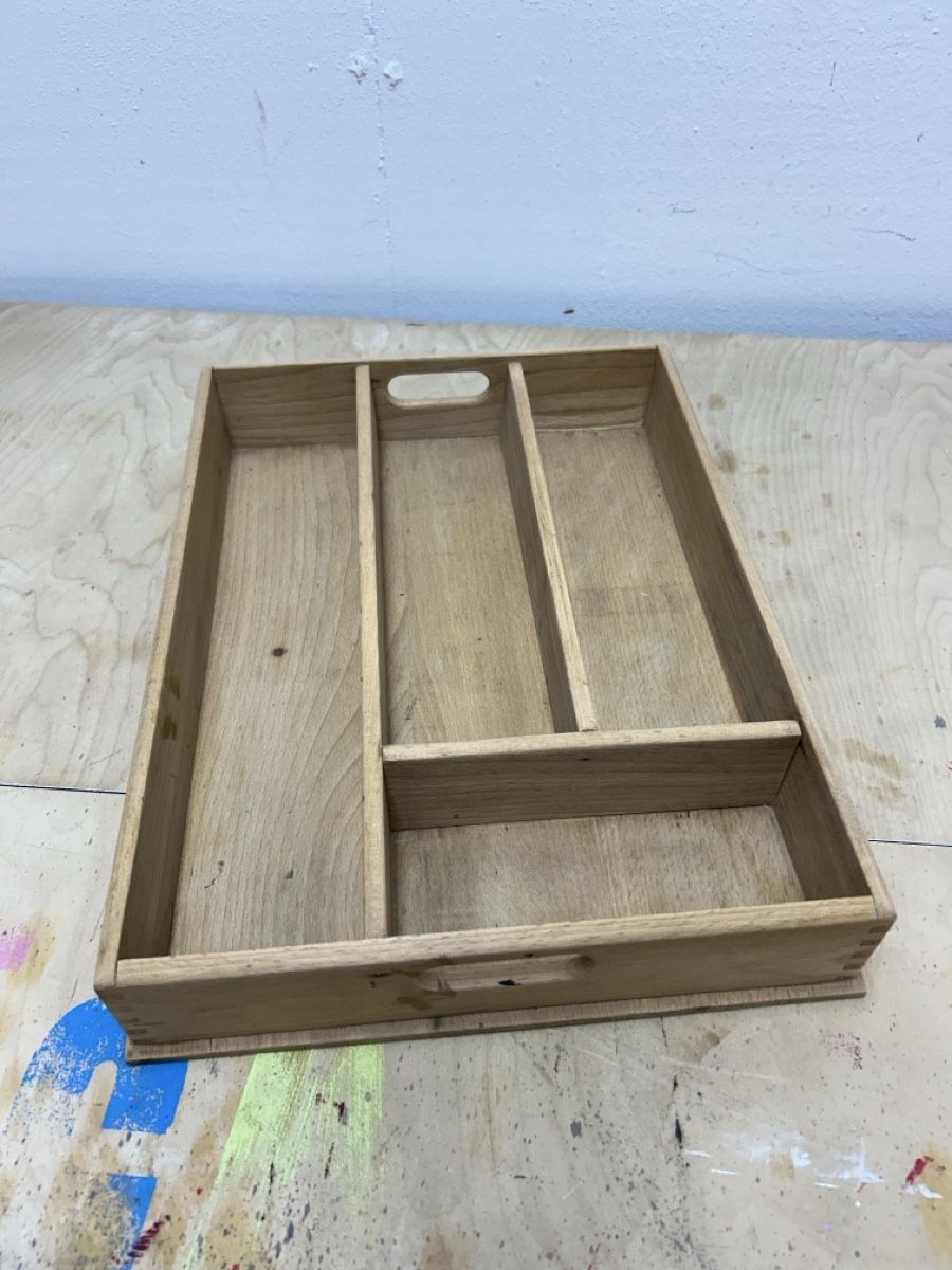 Küchengeräte: Holz Besteckkasten mit Griffen – Gebraucht aus Uster von Stromboli7