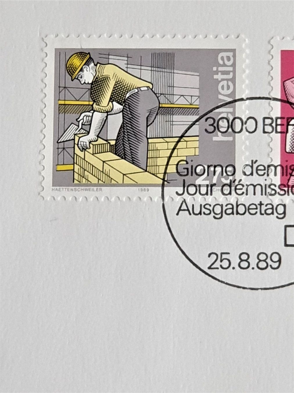 Alle Briefmarken: (99) Brief  1989/90 "Mensch und Beruf" – Gebraucht aus Schwarzhäusern von Inot3 4