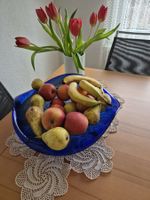 Fruchtschale, blau